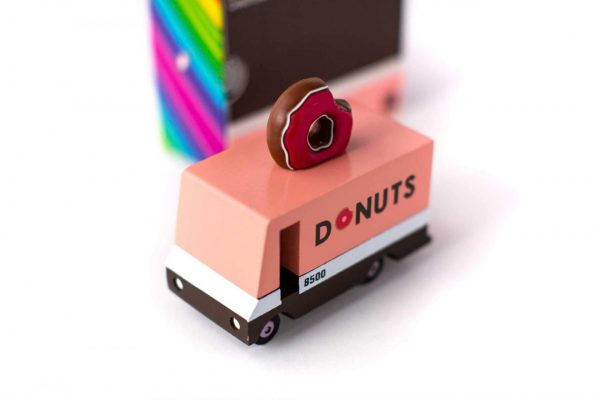 CANDYLAB. Candyvan ξύλινο όχημα Donut Truck (μαύρο-ροζ)