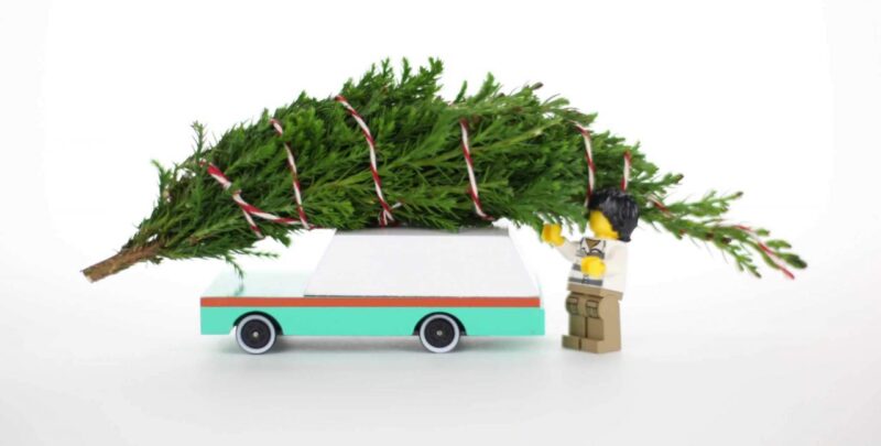 CANDYLAB. Candycar ξύλινο αυτοκίνητο Teal Wagon (πράσινο-λευκό)